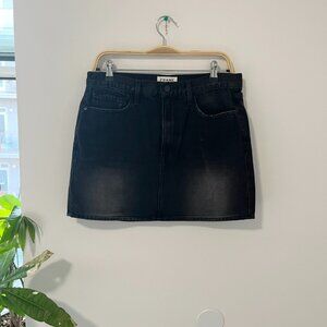 Frame Denim Black Mini Skirt Size 28